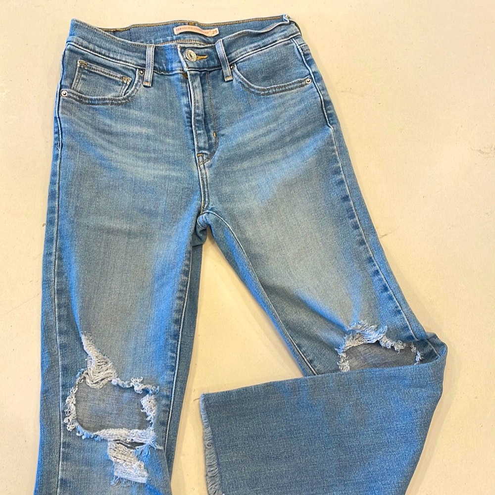LEVI Jeans, 824 high rise straight crop, size 25